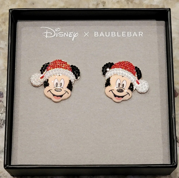 Disney X Baublebar Mickey Mouse Earrings NWT - Picture 1 of 4